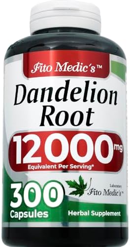 Cápsulas de Raíz de Diente de León FITO MEDIC'S | Extracto Concentrado | 300 Cápsulas | Suplemento Herbal de Alta Absorción - imagen 2