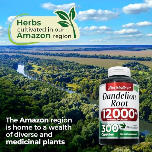 Cápsulas de Raíz de Diente de León FITO MEDIC'S | Extracto Concentrado | 300 Cápsulas | Suplemento Herbal de Alta Absorción - imagen 6
