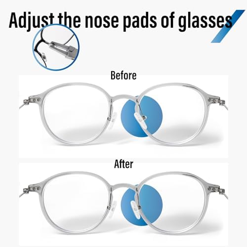 Pinzas para Armazón de Gafas Dhoptical, Pinzas para Almohadillas Nasales, Kit de Reparación de Gafas con Pinzas para Ajustar Almohadillas - imagen 6
