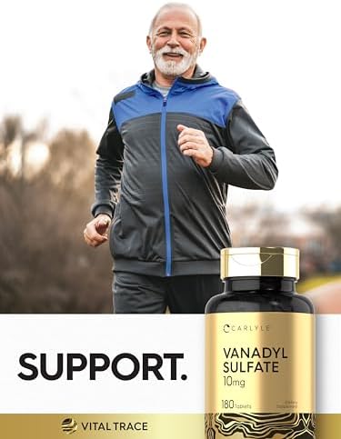 Carlyle Sulfato de Vanadio 10mg | 180 Cápsulas Vegetarianas | Con Picolinato de Cromo | Suplemento Sin Gluten y No GMO - imagen 6
