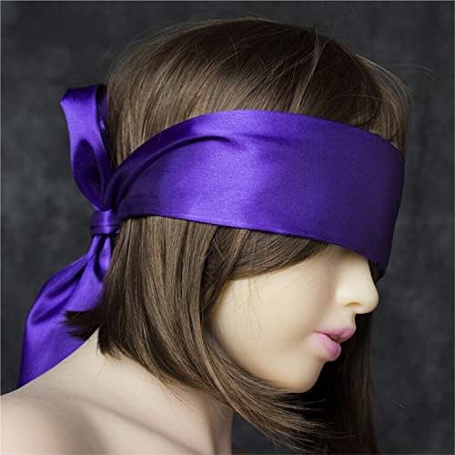 Máscara de Seda Satinada Lang - 2 Piezas, Antifaz para Dormir Suave, Regalo de San Valentín, 155 cm / 62” (2 Piezas Negras) - imagen 6