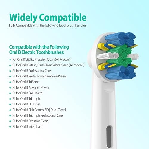 Cabezas de Cepillo de Repuesto para Oral B Braun, FDMDAF Cabezas de Cepillo Eléctrico Profesionales, Compatible con Oral-B 7000/Pro - imagen 2