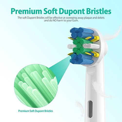 Cabezas de Cepillo de Repuesto para Oral B Braun, FDMDAF Cabezas de Cepillo Eléctrico Profesionales, Compatible con Oral-B 7000/Pro - imagen 3