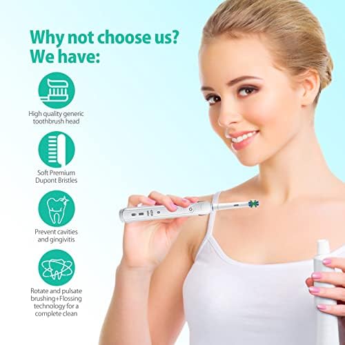 Cabezas de Cepillo de Repuesto para Oral B Braun, FDMDAF Cabezas de Cepillo Eléctrico Profesionales, Compatible con Oral-B 7000/Pro - imagen 4
