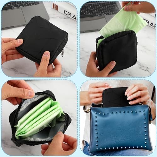 Bolsa Ouligay para Período, Estuche para Tampones y Toallas Sanitarias, Kit Menstrual Portátil para Adolescentes y Mujeres - imagen 6