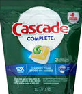 Cascade Complete ActionPacs, Cápsulas de Detergente para Lavavajillas, Limón, 21 Piezas - imagen 1
