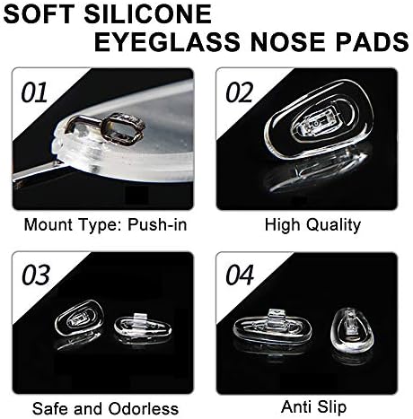 Almohadillas de nariz para gafas, 6 pares de 14mm, almohadillas de silicona suave para gafas - imagen 2