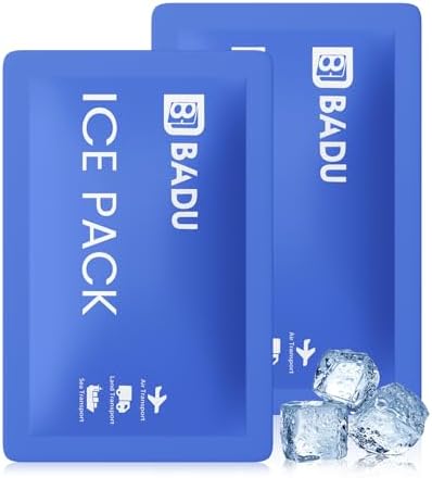 Paquete de 2 Paquetes de Hielo Aprobados por TSA (190g Cada Uno), Reutilizables y Grandes, Ideales para Viajes con Insulina, Retención de 8-24 Horas - imagen 1