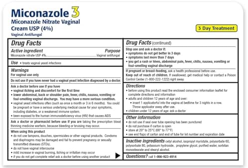Tratamiento de Infección Vaginal TARO de 3 Días para Mujeres – Crema Vaginal de 25g con 4% de Nitrato de Miconazol, Efectiva y Rápida para el Cuidado - imagen 2