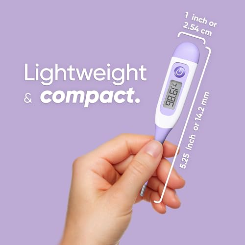 Termómetro Basal Digital Wondfo para Mujeres – Termómetro BBT para Seguimiento de Ovulación y Embarazo – Alta Precisión, Pantalla LCD y Resistente al - imagen 4