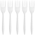 Tenedores Desechables de Plástico Blanco Premium Blue Sky, (100 Pzs) Resistentes y Elegantes para Fiestas, Catering, Cenas y Uso Diario - imagen 1