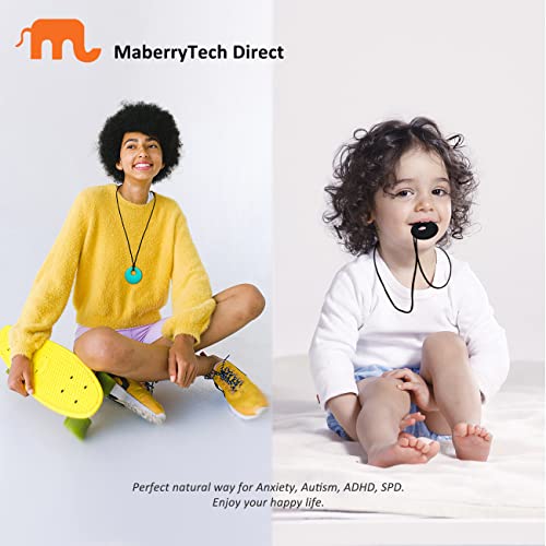 Collares Masticables para Niños Sensoriales, Paquete de 4 Collares de Silicón para Niños y Niñas con Autismo, TDAH y Ansiedad, Juguetes Masticables - imagen 5