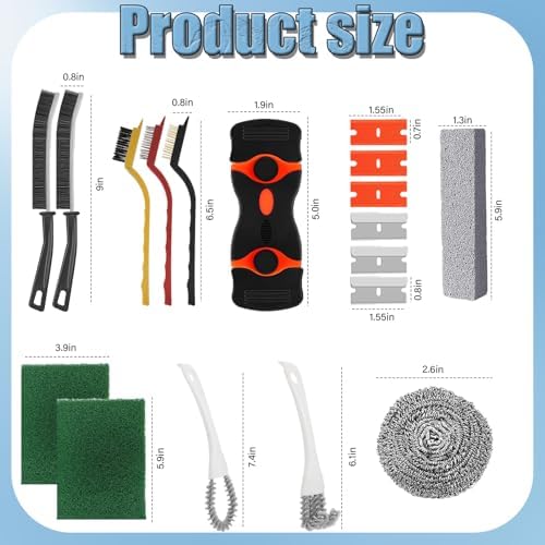 Set de Cepillos para Limpiar Hornos de Alta Resistencia, Accesorios para la Limpieza de Estufas, Parrillas y Superficies de Cocina - Elimina Grasa y - imagen 2