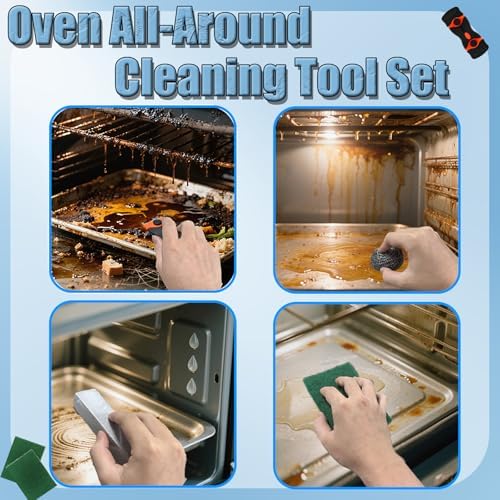 Set de Cepillos para Limpiar Hornos de Alta Resistencia, Accesorios para la Limpieza de Estufas, Parrillas y Superficies de Cocina - Elimina Grasa y - imagen 4