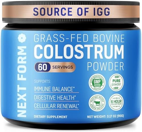 Polvo de Calostro Bovino para Hombres y Mujeres, Fuente de IgG e IgA, Calostro Puro Alimentado con Pasto para Salud Digestiva, Soporte Inmunológico, - imagen 1