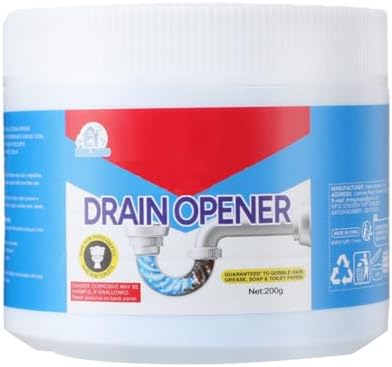 Abridor de Drenaje BELL BIRD Crystal Lye, Limpiador de Drenaje, Agente Desatascador para Lavabos y Duchas (260g/9.2oz) - imagen 1