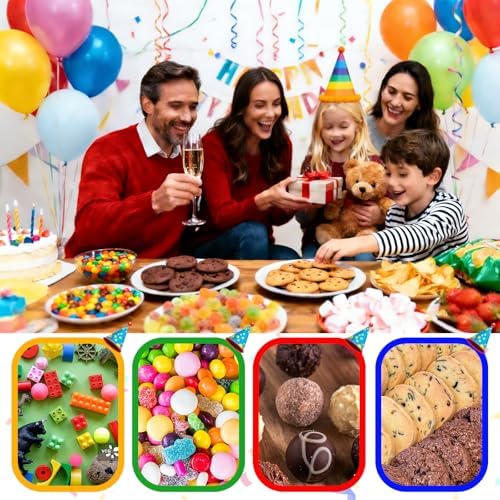 Bolsas de Regalo TESKEUP para Fiesta de Cumpleaños - Paquete de 30 Bolsas para Dulces, Galletas y Snacks, Suministros para Fiesta y Regalos de Eventos - imagen 3
