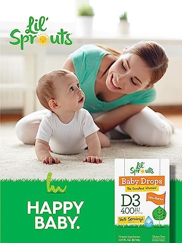 Gotas Líquidas de Vitamina D3 para Bebés Carlyle | 400 IU | 9.2 mL (Suministro para 1 Año - 365 Porciones) | Vegetariano, No OGM y Sin Gluten de Lil' - imagen 6