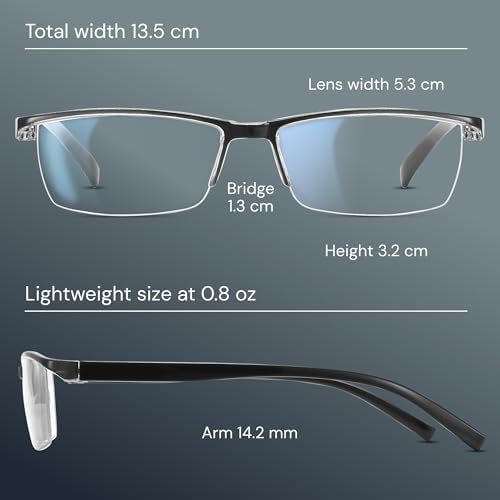 Gafas de Lectura Gaoye 2.0 para Hombre - Lentes Resistentes con Filtro de Luz Azul - Ajuste Cómodo con Montura TR90 - imagen 4