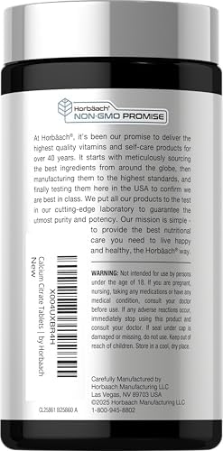 Calcio Citrato con Vitamina D3 y Boro de Horbäach | 150 Tabletas | Suplemento Vegano, Sin OGM y Libre de Gluten para Hombres y Mujeres - imagen 3