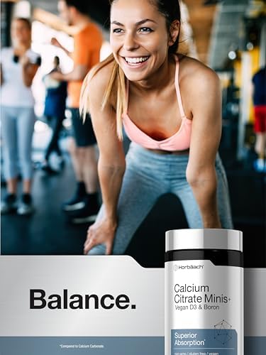 Calcio Citrato con Vitamina D3 y Boro de Horbäach | 150 Tabletas | Suplemento Vegano, Sin OGM y Libre de Gluten para Hombres y Mujeres - imagen 6