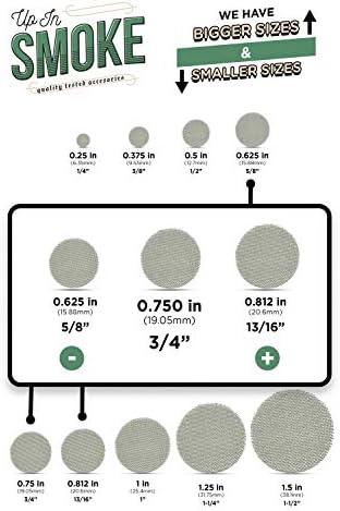Filtros de Malla de Acero Inoxidable para Tubos - Hecho en EE. UU. - 50 unidades de 3/4 pulgadas (.75) - imagen 6