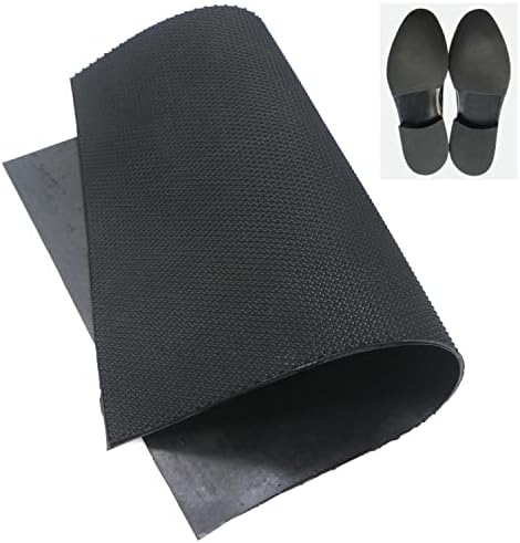 DUTWROY Almohadilla de Reparación de Suela de 2.2MM para Zapatos, Material de Goma Negro para Reparar Calzado de Hombre y Mujer - imagen 1