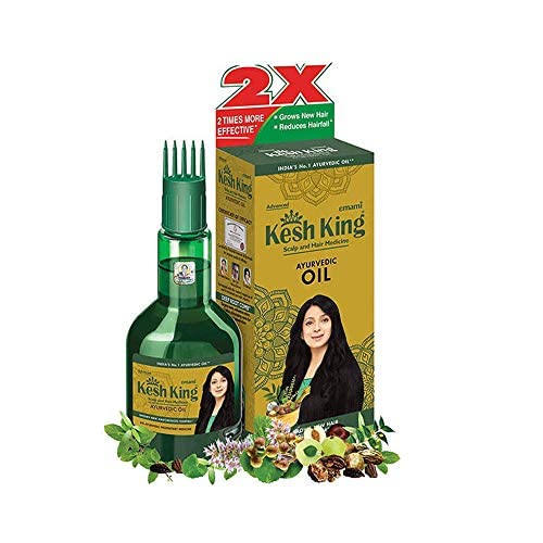 Aceite Capilar Ayurvédico KESH KING | Aceite Herbal con Bhringraj y Amla | Fomenta el Crecimiento del Cabello | Reduce la Caída | Nutre el Cuero - imagen 2