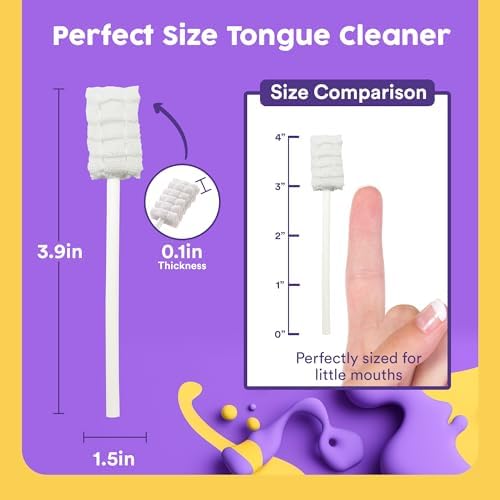 Limpiador de Lengua para Bebés Trueocity – Limpiador Oral Suave para Recién Nacidos, Higiene Bucal para Bebés de 0-3 Meses, Paquete de 55 Unidades - imagen 3