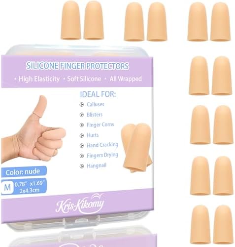 Protectores de Dedos de Silicona, Fundas para Dedos y Pulgares, Ideal para Alivio de Dolor, Artritis, Ampollas y Uñas Encarnadas - imagen 1
