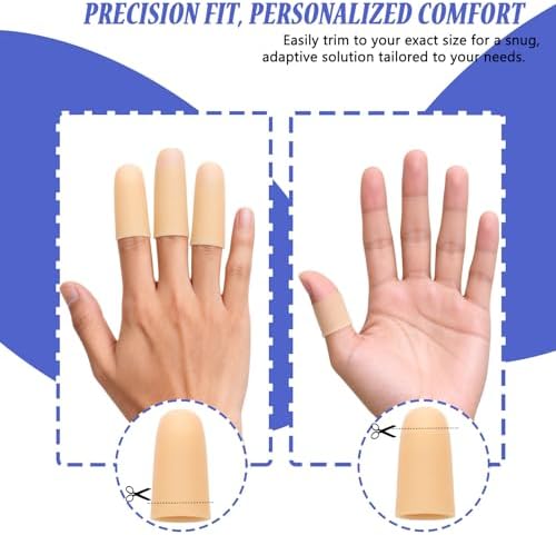 Protectores de Dedos de Silicona, Fundas para Dedos y Pulgares, Ideal para Alivio de Dolor, Artritis, Ampollas y Uñas Encarnadas - imagen 5