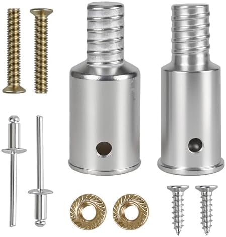 Kit de Reparación con Punta Roscada de Metal, Adaptador para Extensión de Palo de Trapeador, 2 Juegos de Mango para Trapeador - imagen 2