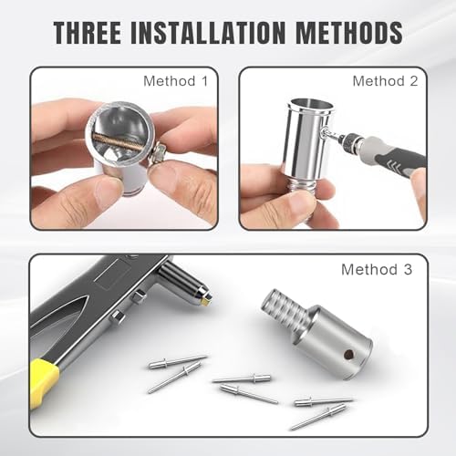 Kit de Reparación con Punta Roscada de Metal, Adaptador para Extensión de Palo de Trapeador, 2 Juegos de Mango para Trapeador - imagen 4