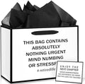 Bolsas de Regalo para Jubilación en Blanco y Negro con Papel de Seda y Tarjeta - Decoraciones para Fiesta de Despedida y Regalos para Hombres y - imagen 1