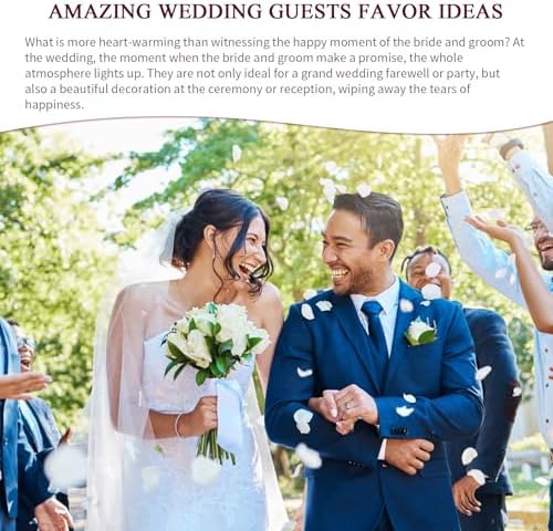 Paquete de 50 Piezas de Servilletas para Bodas AIOMOB - Paquetes de Papel para las Lágrimas de Felicidad, Ideal para Bolsas de Bienvenida de Invitados - imagen 3