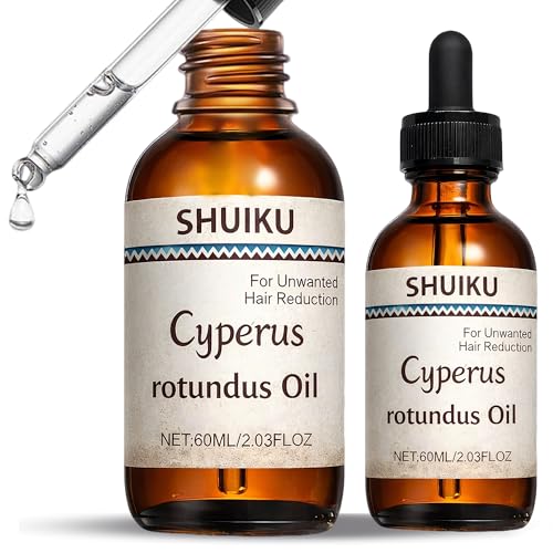 Aceite de Cyperus Rotundus para Depilación 2 PAQUETES – 100% Puro Aceite Natural de Ciprés – Extracto Herbal Orgánico para Piel Suave, Reducción de - imagen 1