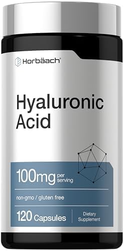 Suplemento de Ácido Hialurónico Horbäach | 100mg | 120 Cápsulas | Sin OGM, Libre de Gluten - imagen 1