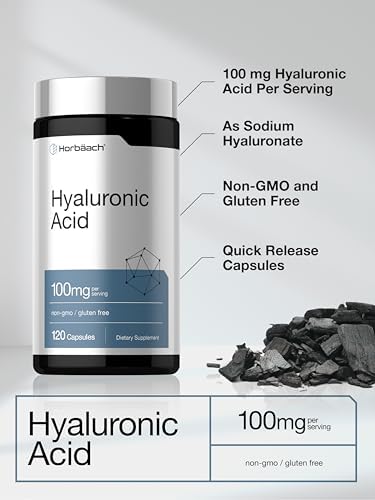 Suplemento de Ácido Hialurónico Horbäach | 100mg | 120 Cápsulas | Sin OGM, Libre de Gluten - imagen 4