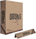 Papel de fumar UBUNG King Size, 800 hojas en total, 25 libretas con 32 hojas cada una, 108 mm x 44 mm, compatible con la mayoría de máquinas para - imagen 1
