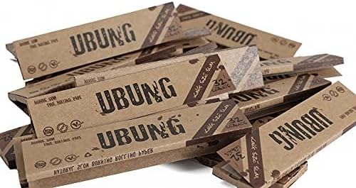 Papel de fumar UBUNG King Size, 800 hojas en total, 25 libretas con 32 hojas cada una, 108 mm x 44 mm, compatible con la mayoría de máquinas para - imagen 4