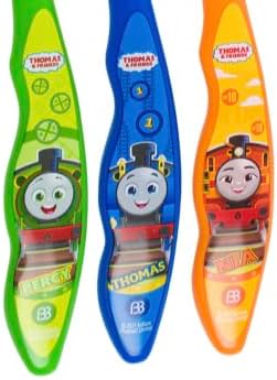 Cepillos de Dientes Brush Buddies Thomas & Friends para Niños, Paquete de 3, Suaves, Cabeza Pequeña y Agarre Fácil, Diseños Divertidos de Trenes, - imagen 6