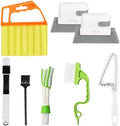 Limpiador de Persianas Openfly, Herramienta de Mano para Cortinas, Cepillo para Limpiar Ranuras, 8 Piezas para Ventiladores, A/C y Ventanas - imagen 1