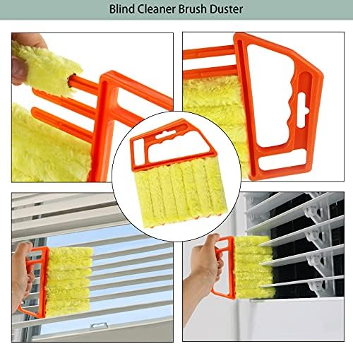 Limpiador de Persianas Openfly, Herramienta de Mano para Cortinas, Cepillo para Limpiar Ranuras, 8 Piezas para Ventiladores, A/C y Ventanas - imagen 2