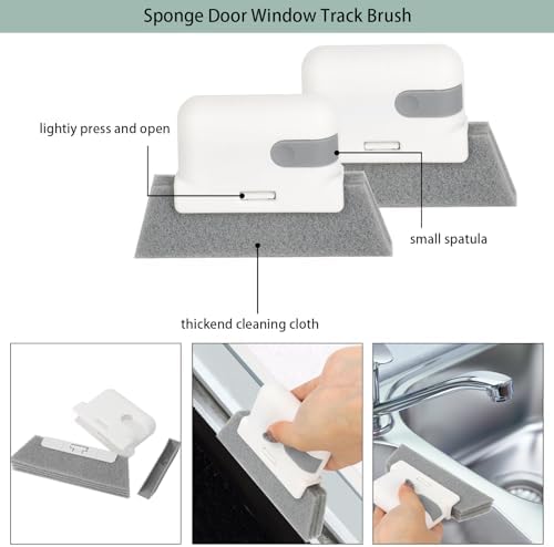 Limpiador de Persianas Openfly, Herramienta de Mano para Cortinas, Cepillo para Limpiar Ranuras, 8 Piezas para Ventiladores, A/C y Ventanas - imagen 3