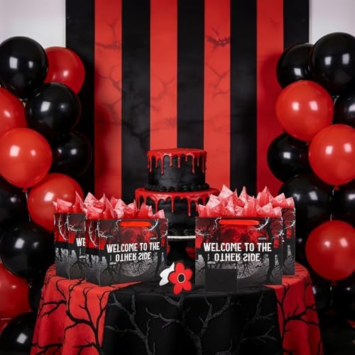 Set de Bolsas de Regalo SAVITA Bienvenido al Otro Lado, Bolsas Temáticas con Sobre de Tarjeta y Papeles Crepé para Decoraciones de Fiesta y Halloween - imagen 5