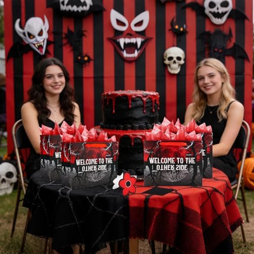 Set de Bolsas de Regalo SAVITA Bienvenido al Otro Lado, Bolsas Temáticas con Sobre de Tarjeta y Papeles Crepé para Decoraciones de Fiesta y Halloween - imagen 6