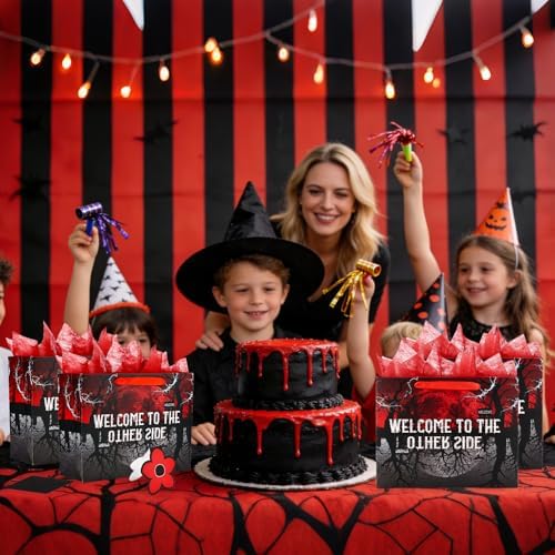 Set de Bolsas de Regalo SAVITA Bienvenido al Otro Lado, Bolsas Temáticas con Sobre de Tarjeta y Papeles Crepé para Decoraciones de Fiesta y Halloween - imagen 7