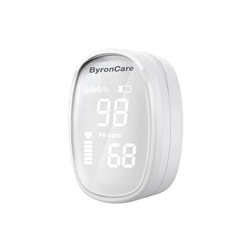 Oxímetro de Pulso Byroncare, Monitor de Oxígeno de Dedo, Medidor de Saturación de Oxígeno para Adultos con Sensor de Oxígeno. - imagen 1