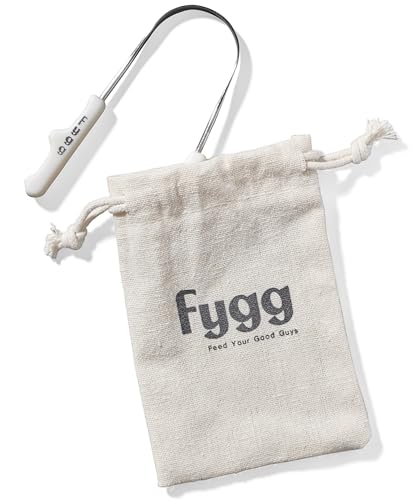 Raspador de Lengua de Acero Inoxidable Fygg con Bolsa de Algodón, Herramienta Suave de Cuidado Oral para Todas las Edades - imagen 2