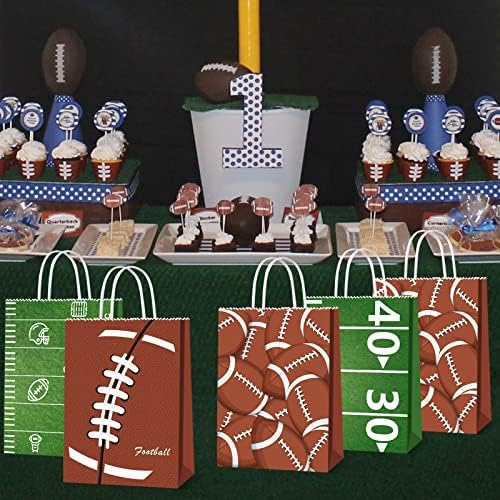 16 Piezas de Bolsas de Regalo de Fútbol para Niños - Bolsas de Papel con Asa para Fiesta de Cumpleaños Infantil - imagen 6